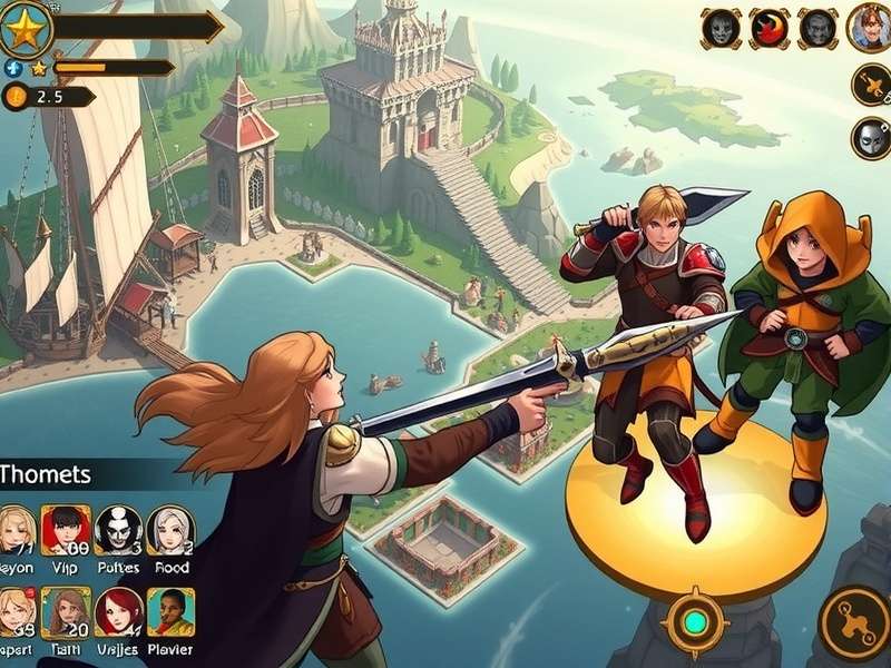 Kesar Knight Voyage character selection screen with diverse heroes